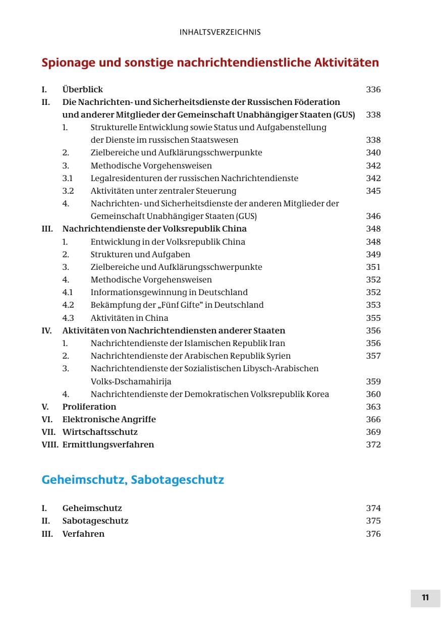 Seite 11 des Verfassungsschutzbericht 2010 Bund