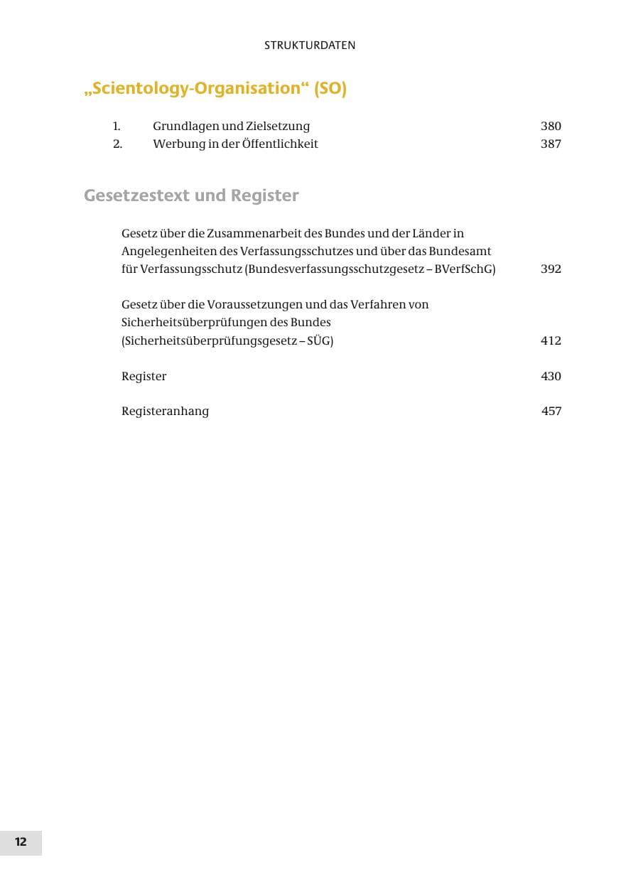 Seite 12 des Verfassungsschutzbericht 2010 Bund