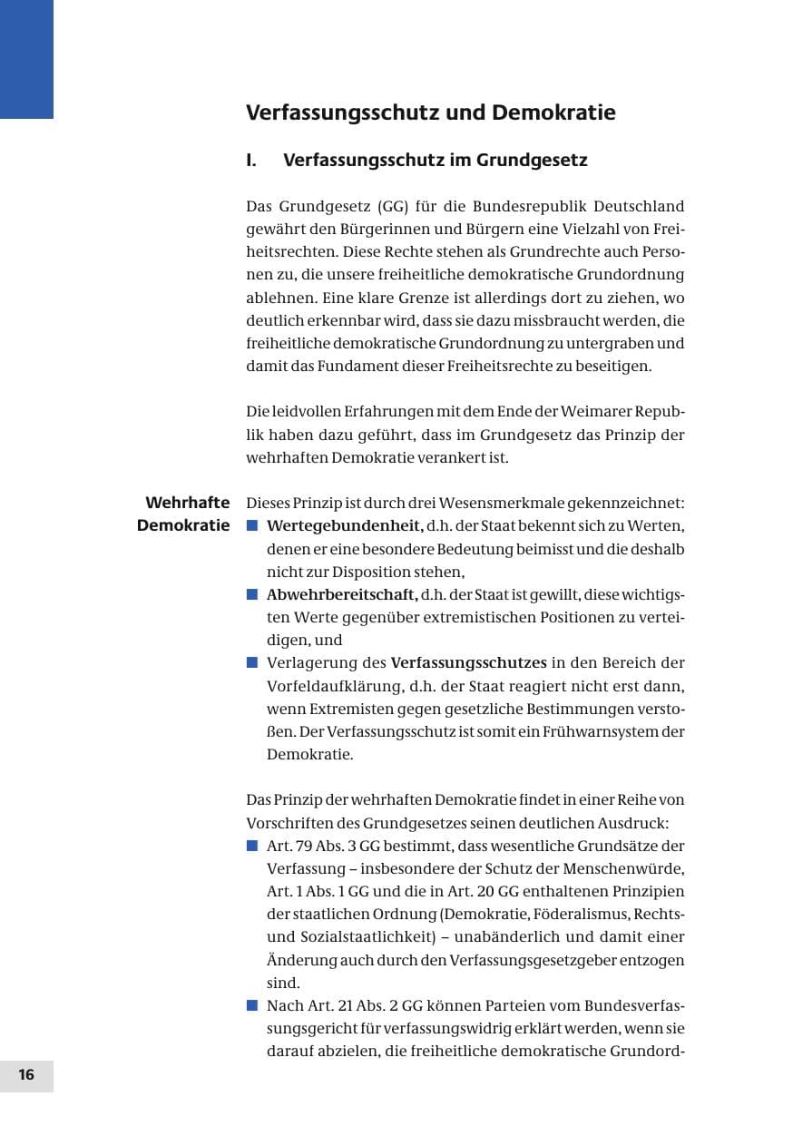 Seite 16 des Verfassungsschutzbericht 2010 Bund