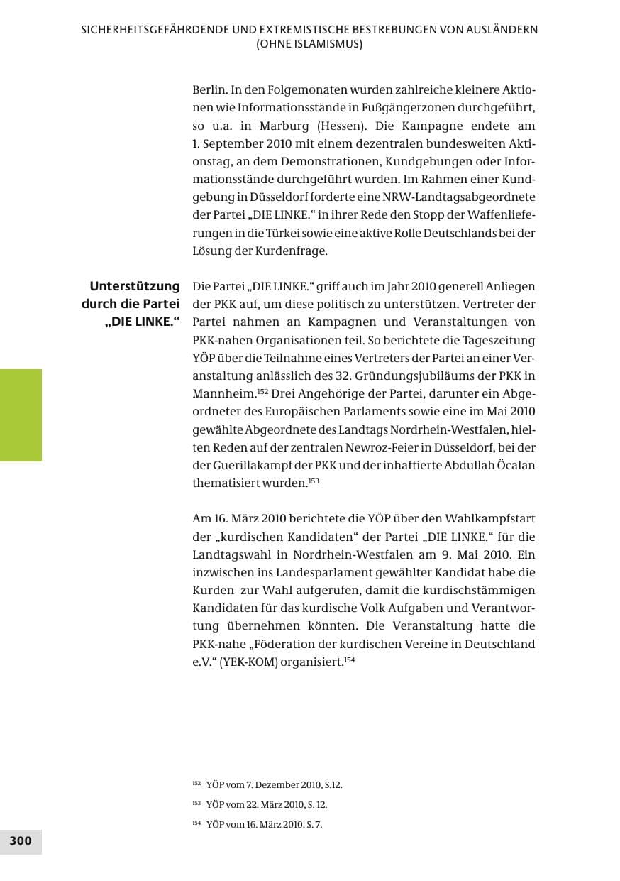 Seite 300 des Verfassungsschutzbericht 2010 Bund
