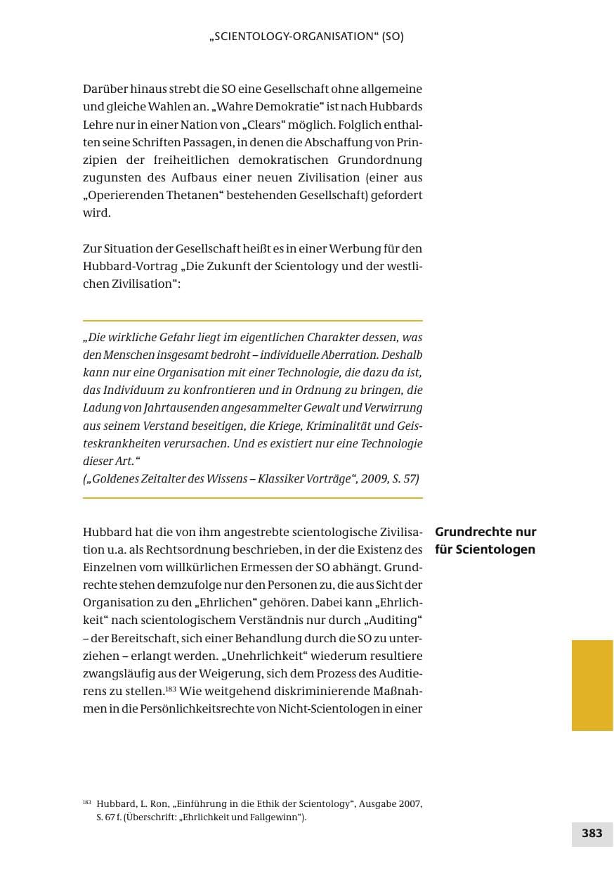 Seite 383 des Verfassungsschutzbericht 2010 Bund