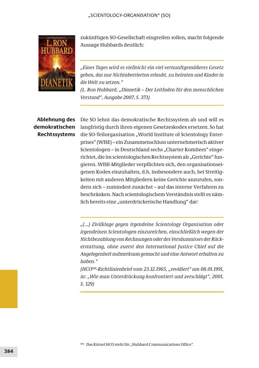 Seite 384 des Verfassungsschutzbericht 2010 Bund