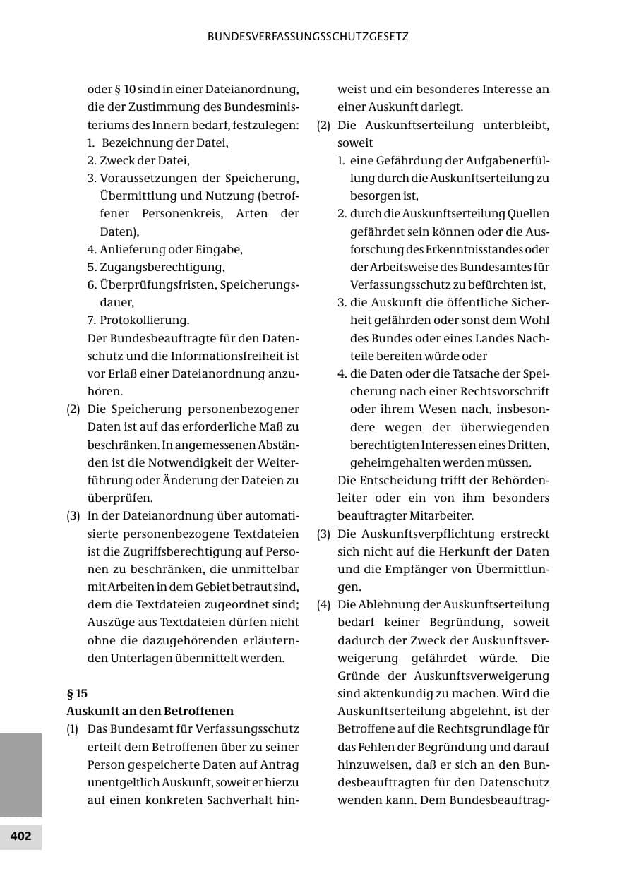 Seite 402 des Verfassungsschutzbericht 2010 Bund