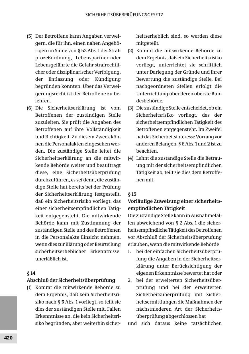 Seite 420 des Verfassungsschutzbericht 2010 Bund