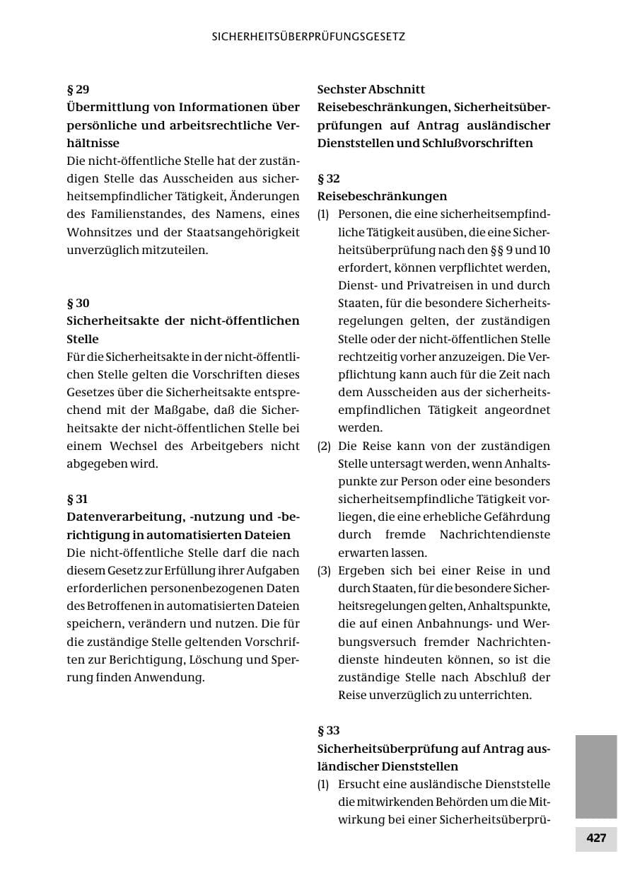 Seite 427 des Verfassungsschutzbericht 2010 Bund