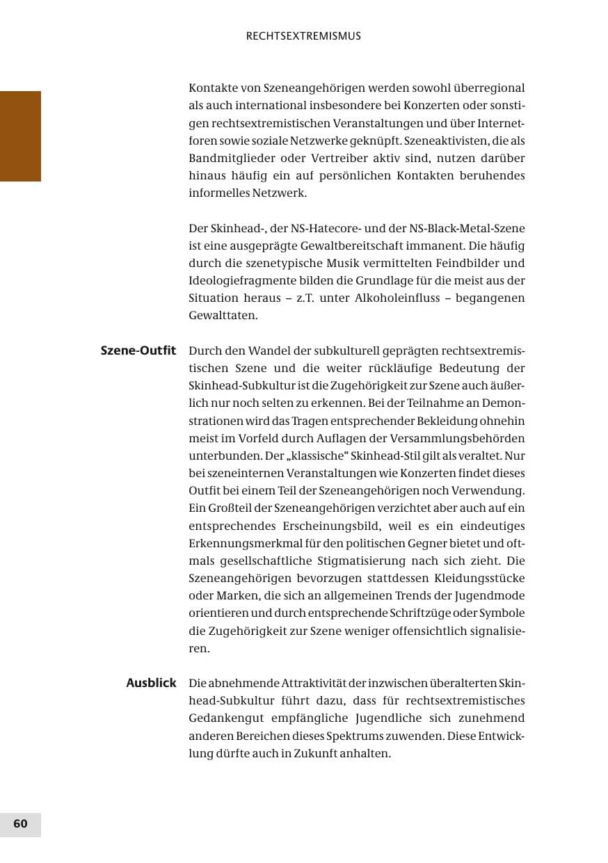Seite 60 des Verfassungsschutzbericht 2010 Bund