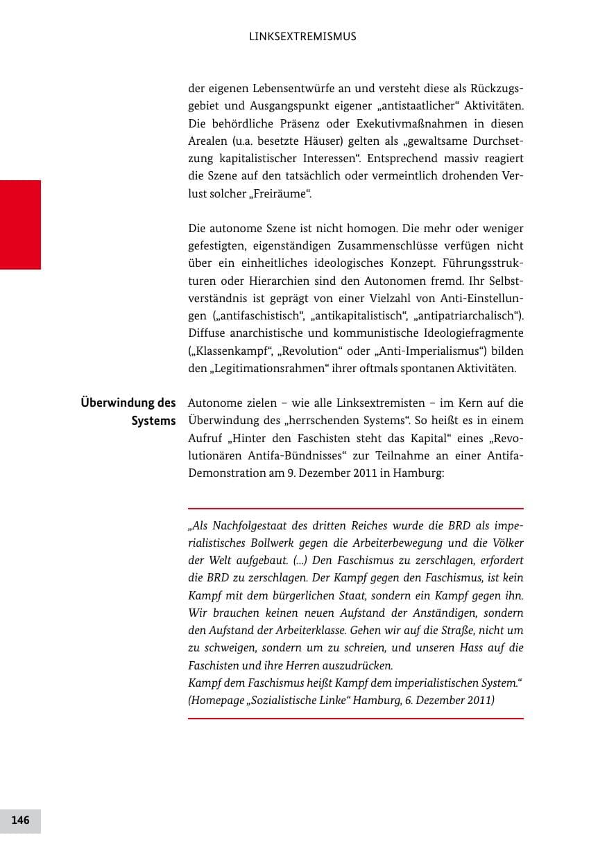 Seite 145 des Verfassungsschutzbericht 2011 Bund