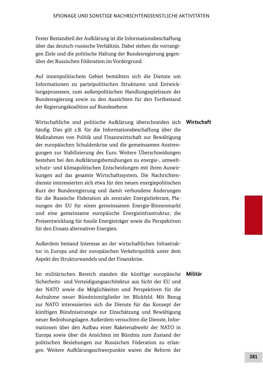 Seite 380 des Verfassungsschutzbericht 2011 Bund