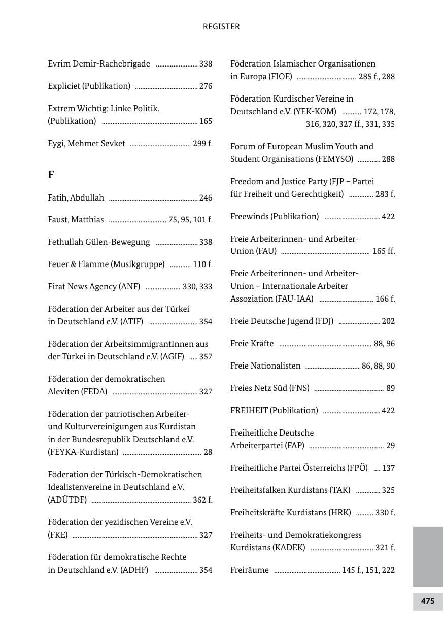 Seite 474 des Verfassungsschutzbericht 2011 Bund