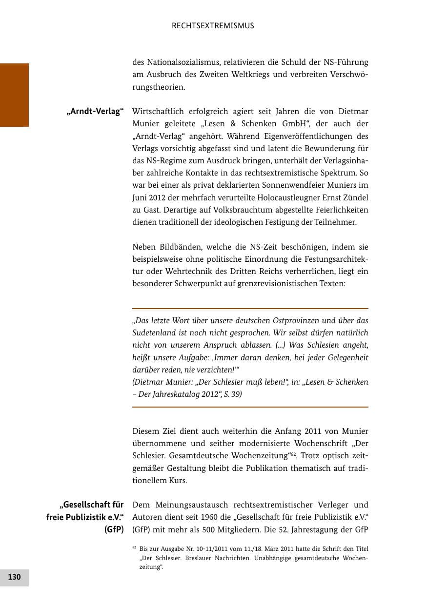 Seite 129 des Verfassungsschutzbericht 2012 Bund