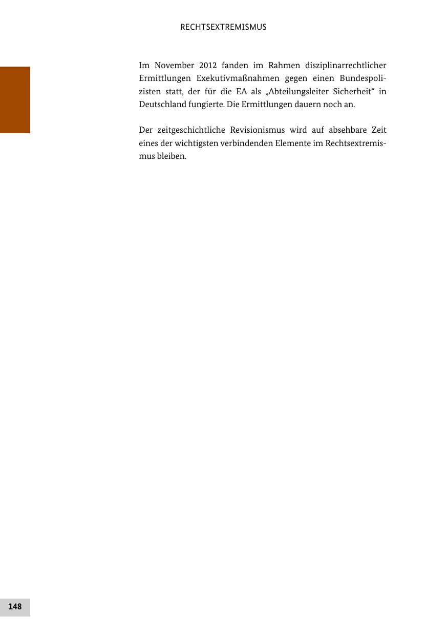 Seite 147 des Verfassungsschutzbericht 2012 Bund