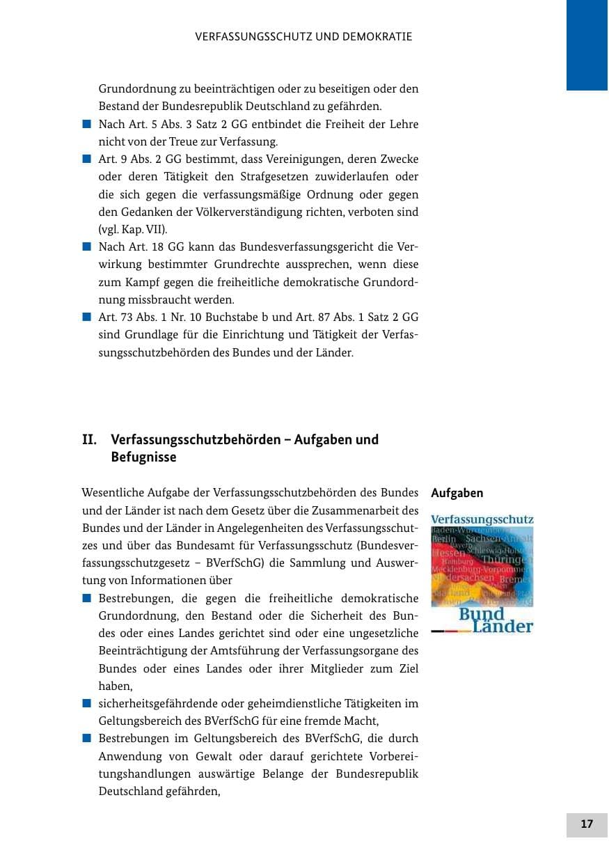 Seite 16 des Verfassungsschutzbericht 2012 Bund