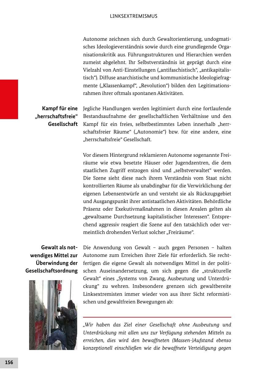 Seite 155 des Verfassungsschutzbericht 2012 Bund