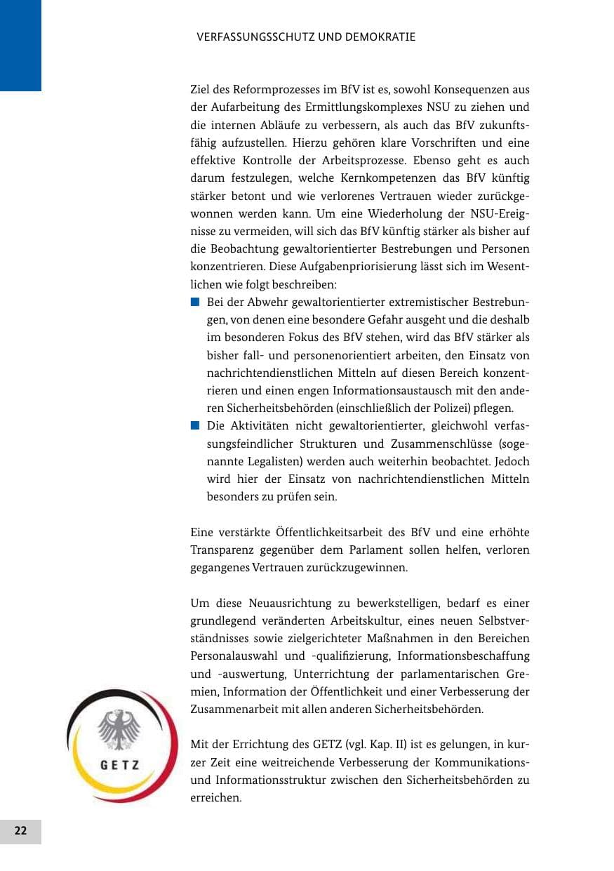 Seite 21 des Verfassungsschutzbericht 2012 Bund