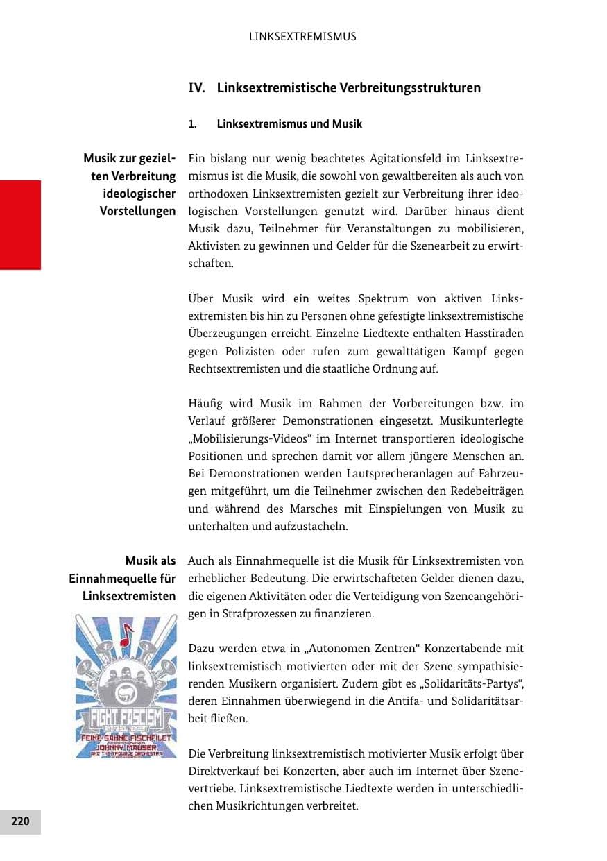 Seite 219 des Verfassungsschutzbericht 2012 Bund