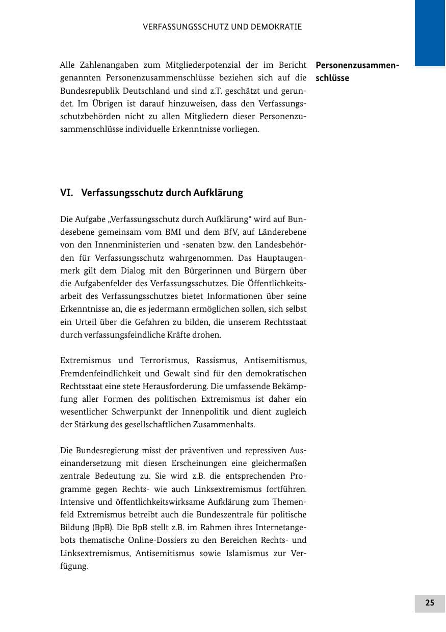 Seite 24 des Verfassungsschutzbericht 2012 Bund
