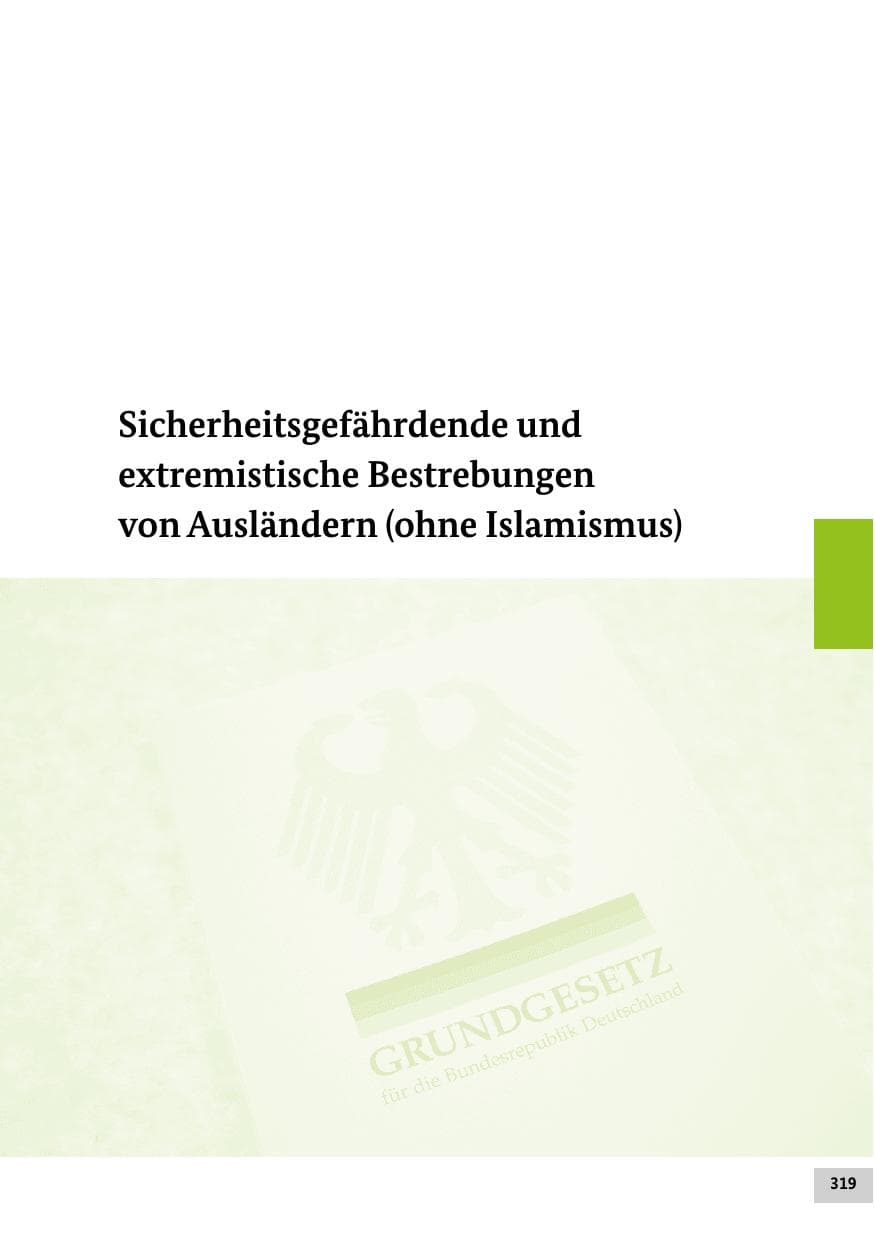 Seite 318 des Verfassungsschutzbericht 2012 Bund
