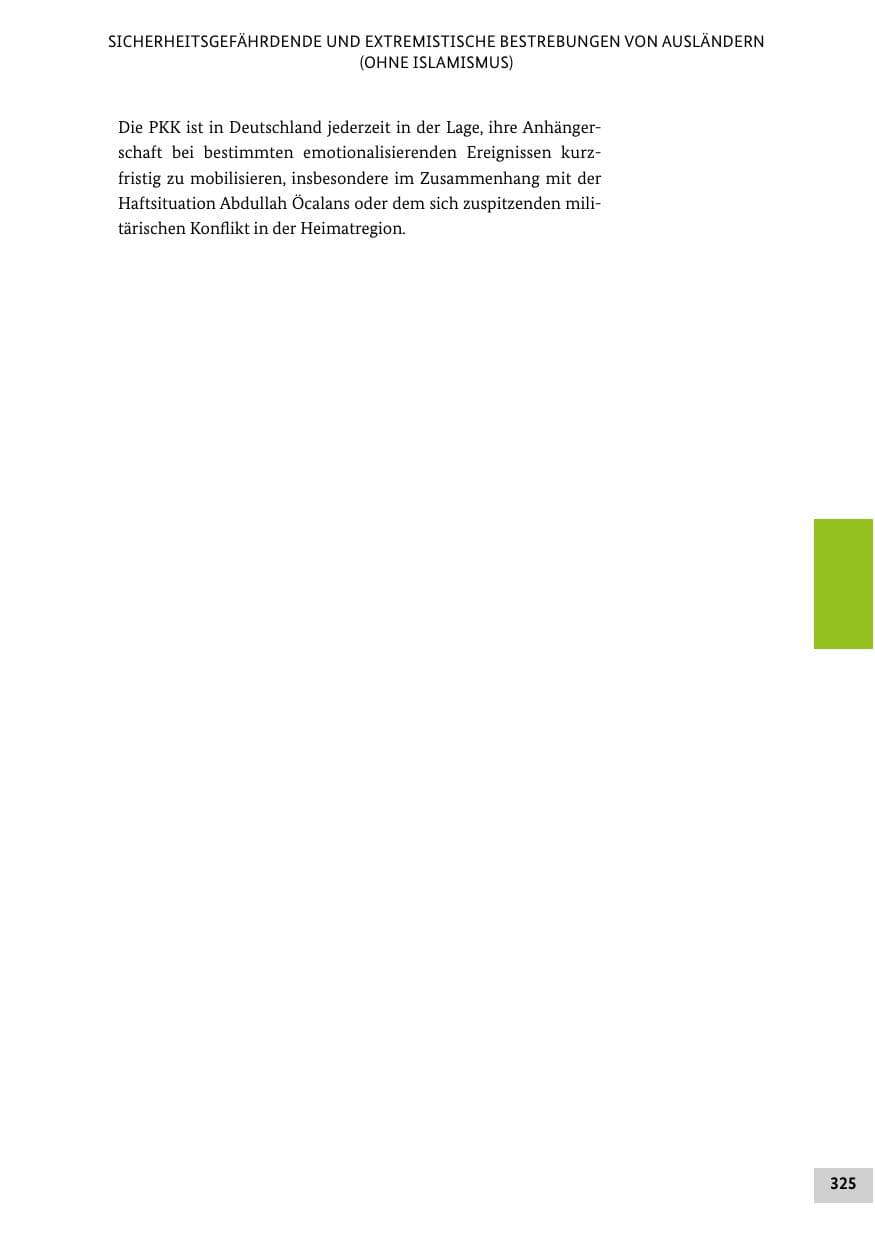 Seite 324 des Verfassungsschutzbericht 2012 Bund
