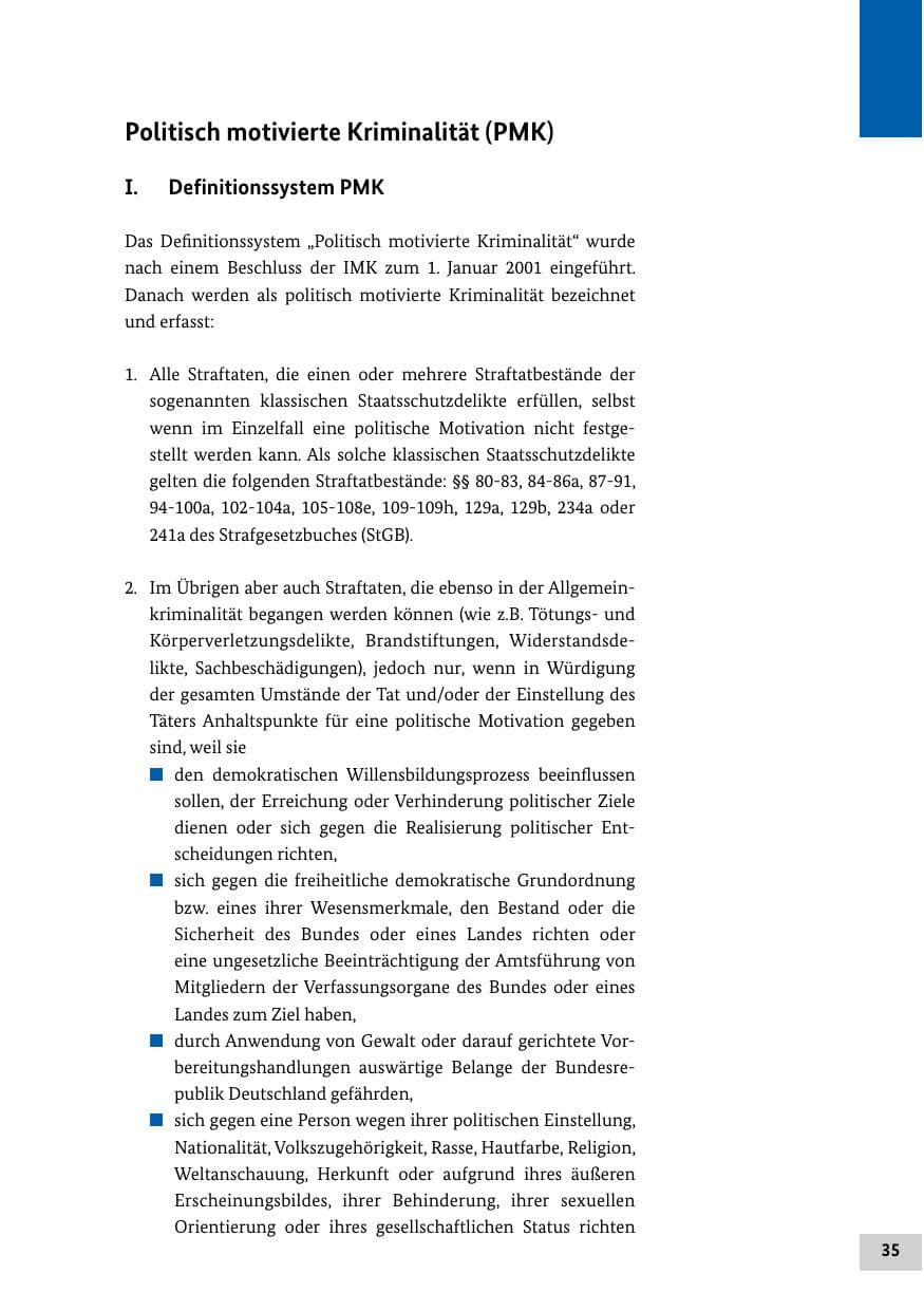 Seite 34 des Verfassungsschutzbericht 2012 Bund