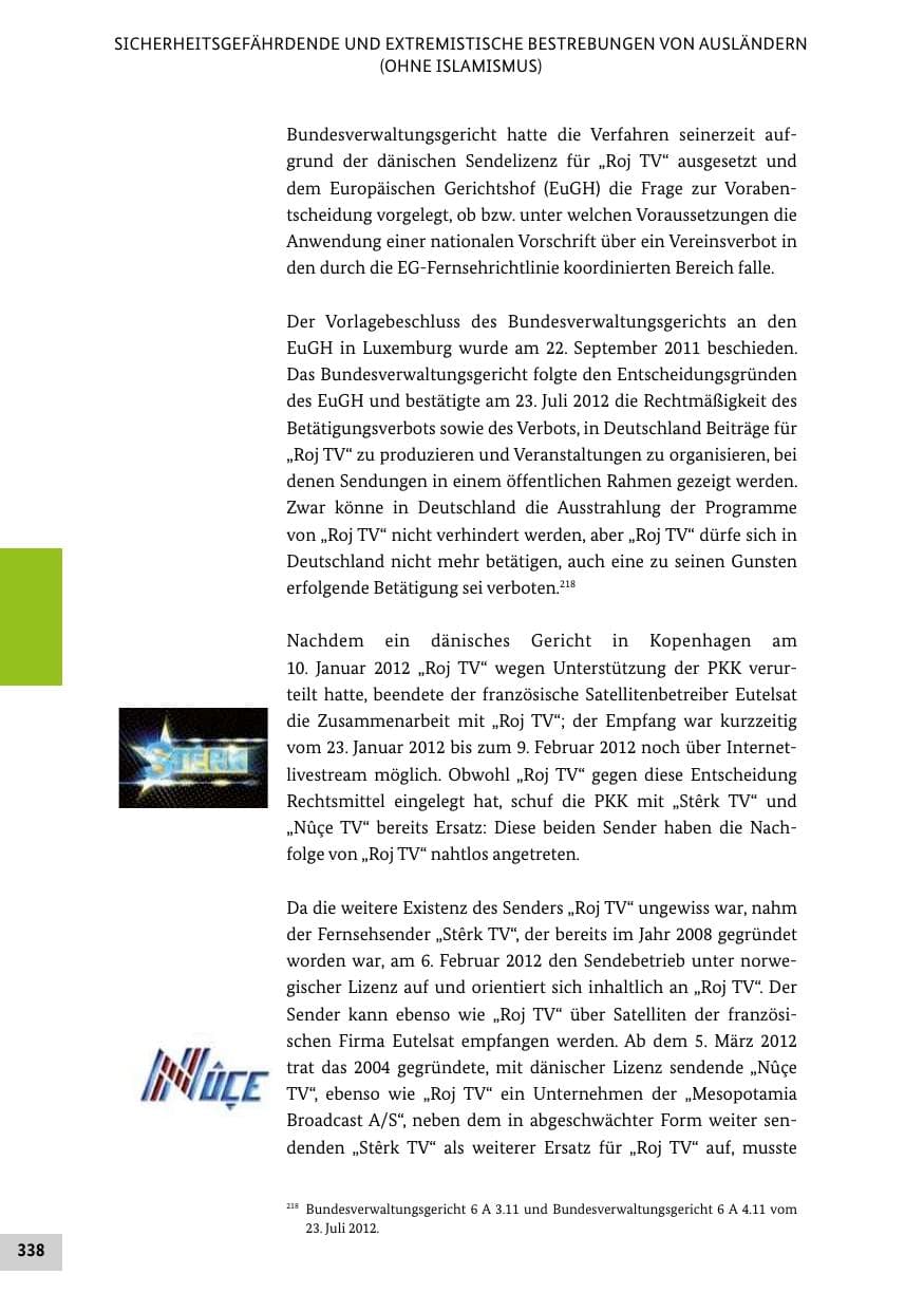 Seite 337 des Verfassungsschutzbericht 2012 Bund