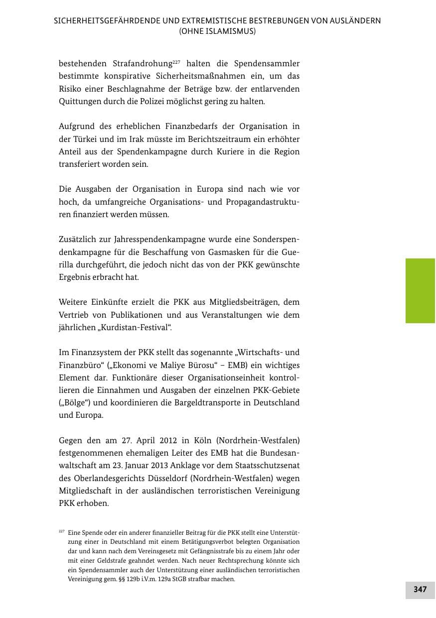 Seite 346 des Verfassungsschutzbericht 2012 Bund