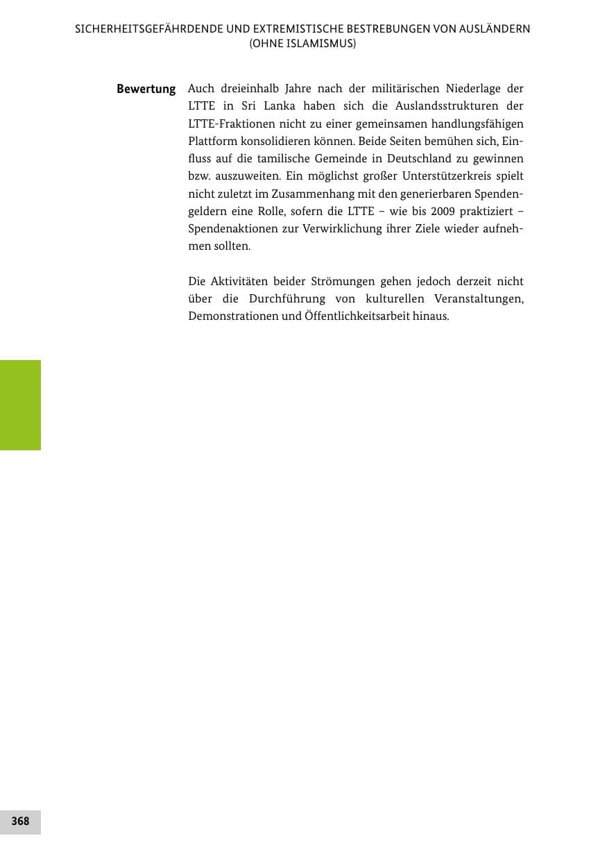 Seite 367 des Verfassungsschutzbericht 2012 Bund