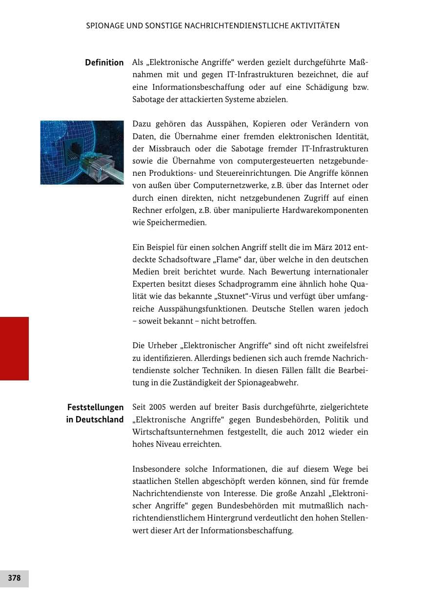 Seite 377 des Verfassungsschutzbericht 2012 Bund