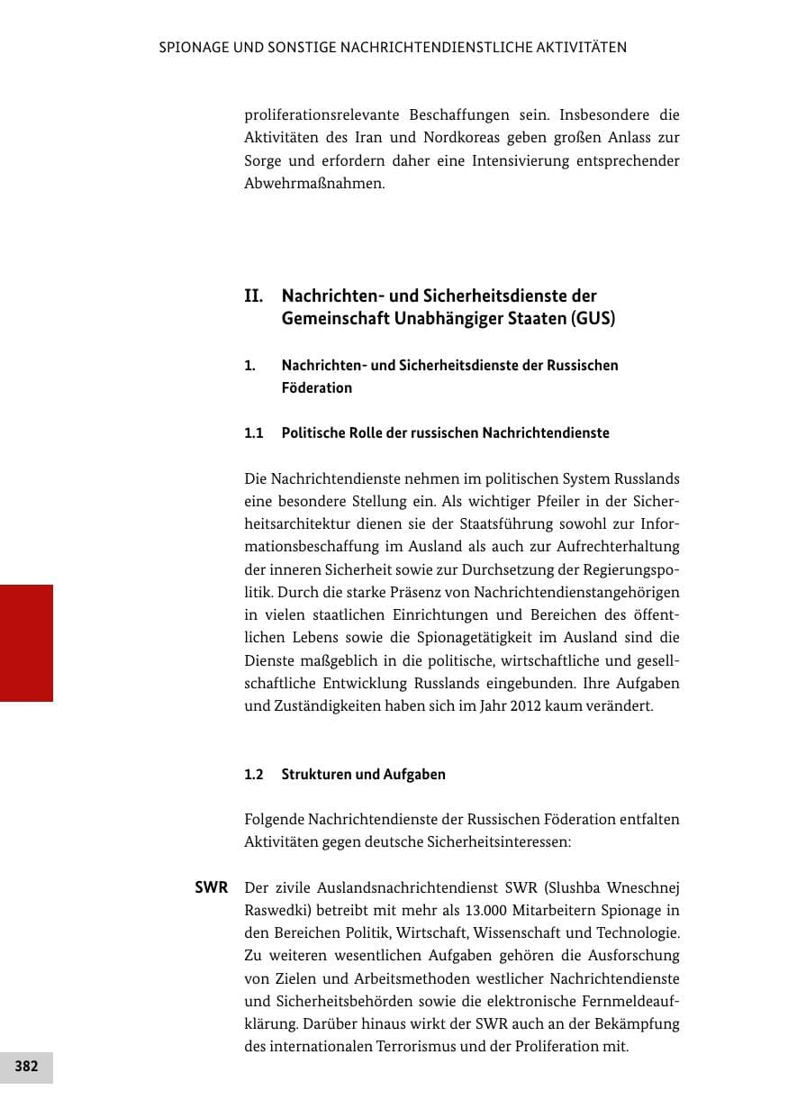 Seite 381 des Verfassungsschutzbericht 2012 Bund