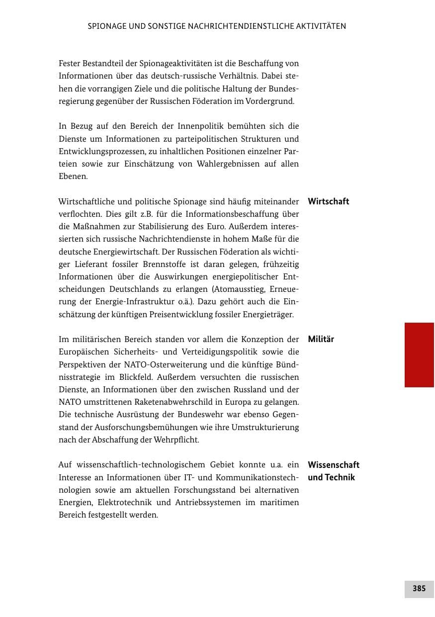 Seite 384 des Verfassungsschutzbericht 2012 Bund