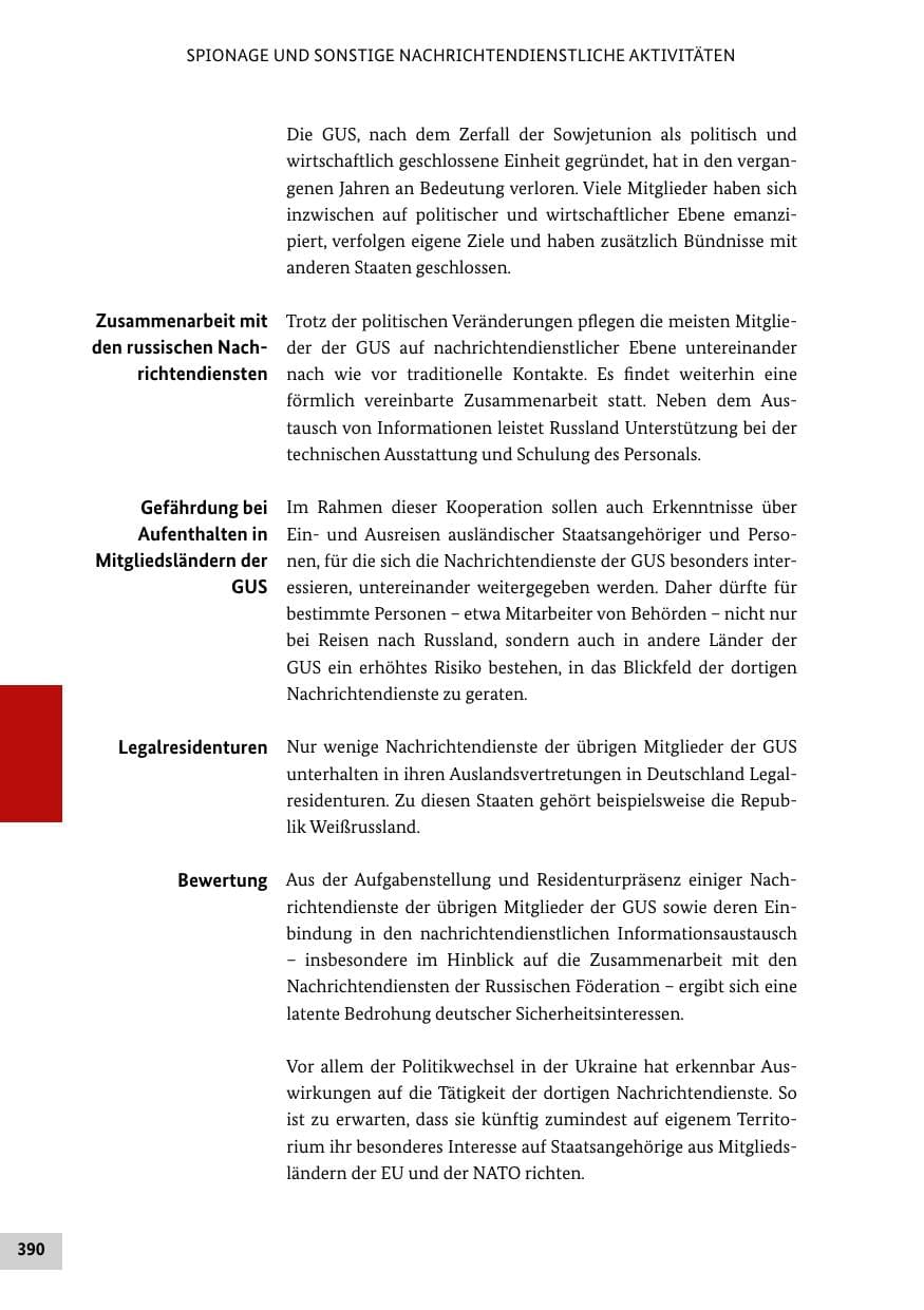 Seite 389 des Verfassungsschutzbericht 2012 Bund