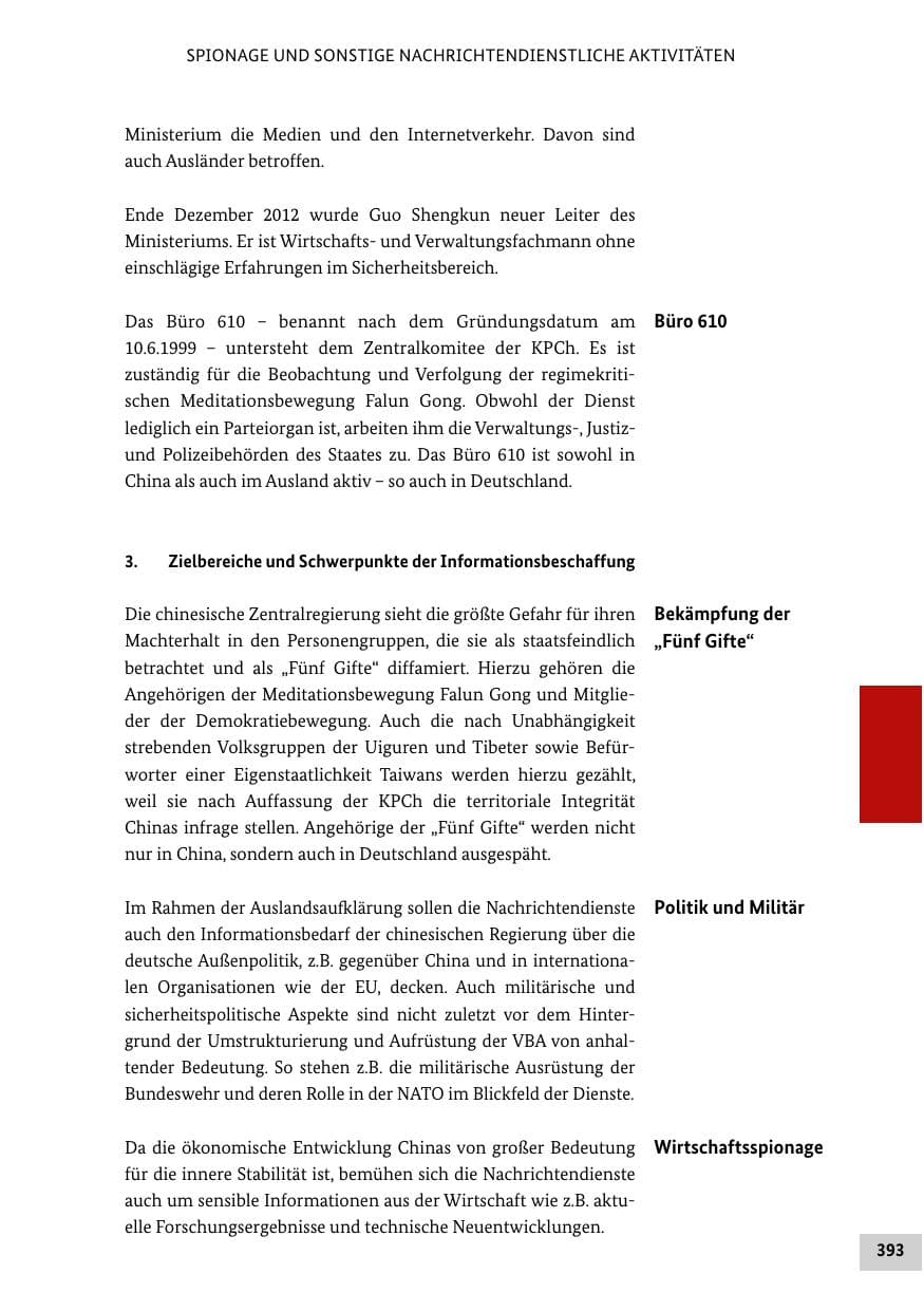 Seite 392 des Verfassungsschutzbericht 2012 Bund
