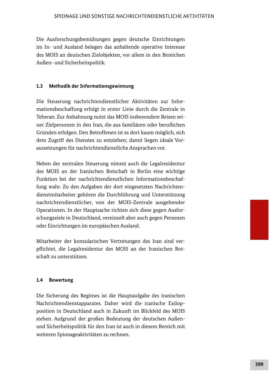 Seite 398 des Verfassungsschutzbericht 2012 Bund