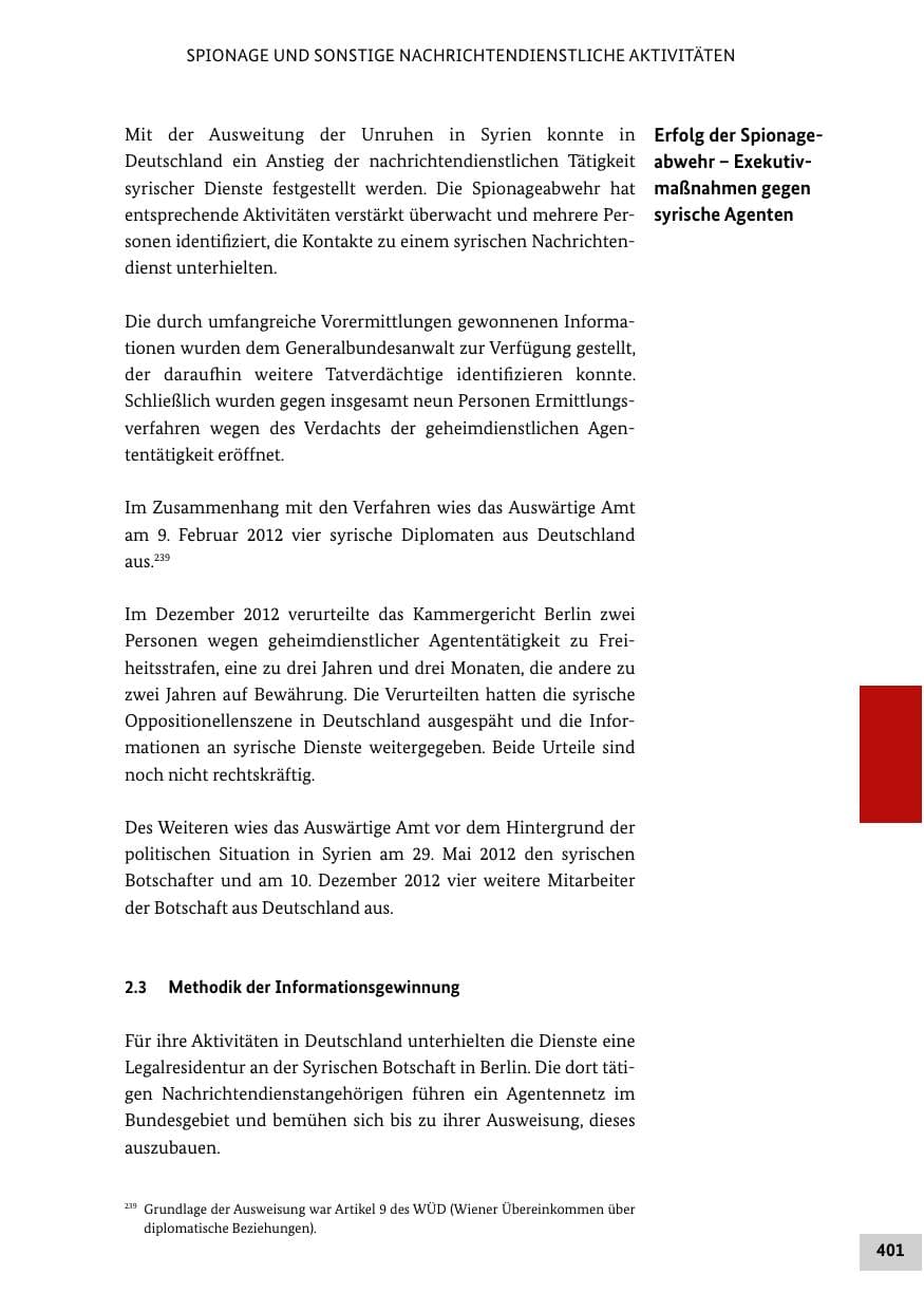 Seite 400 des Verfassungsschutzbericht 2012 Bund