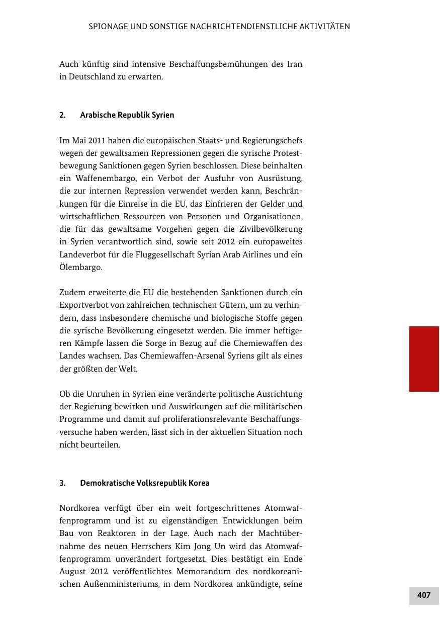 Seite 406 des Verfassungsschutzbericht 2012 Bund