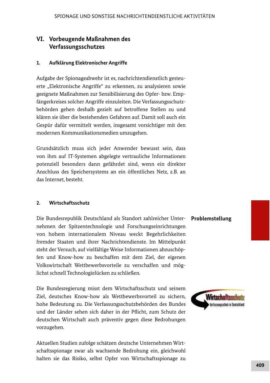 Seite 408 des Verfassungsschutzbericht 2012 Bund