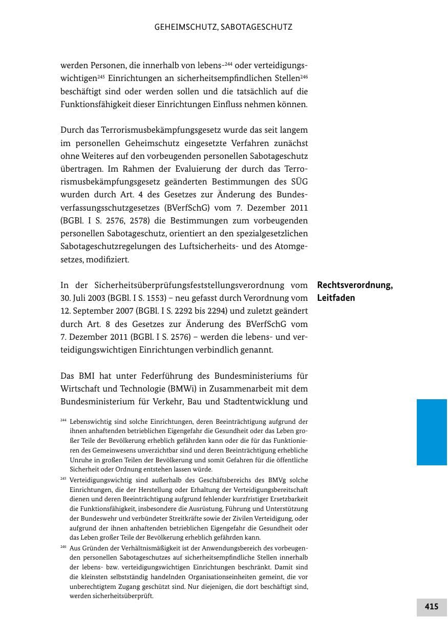 Seite 414 des Verfassungsschutzbericht 2012 Bund