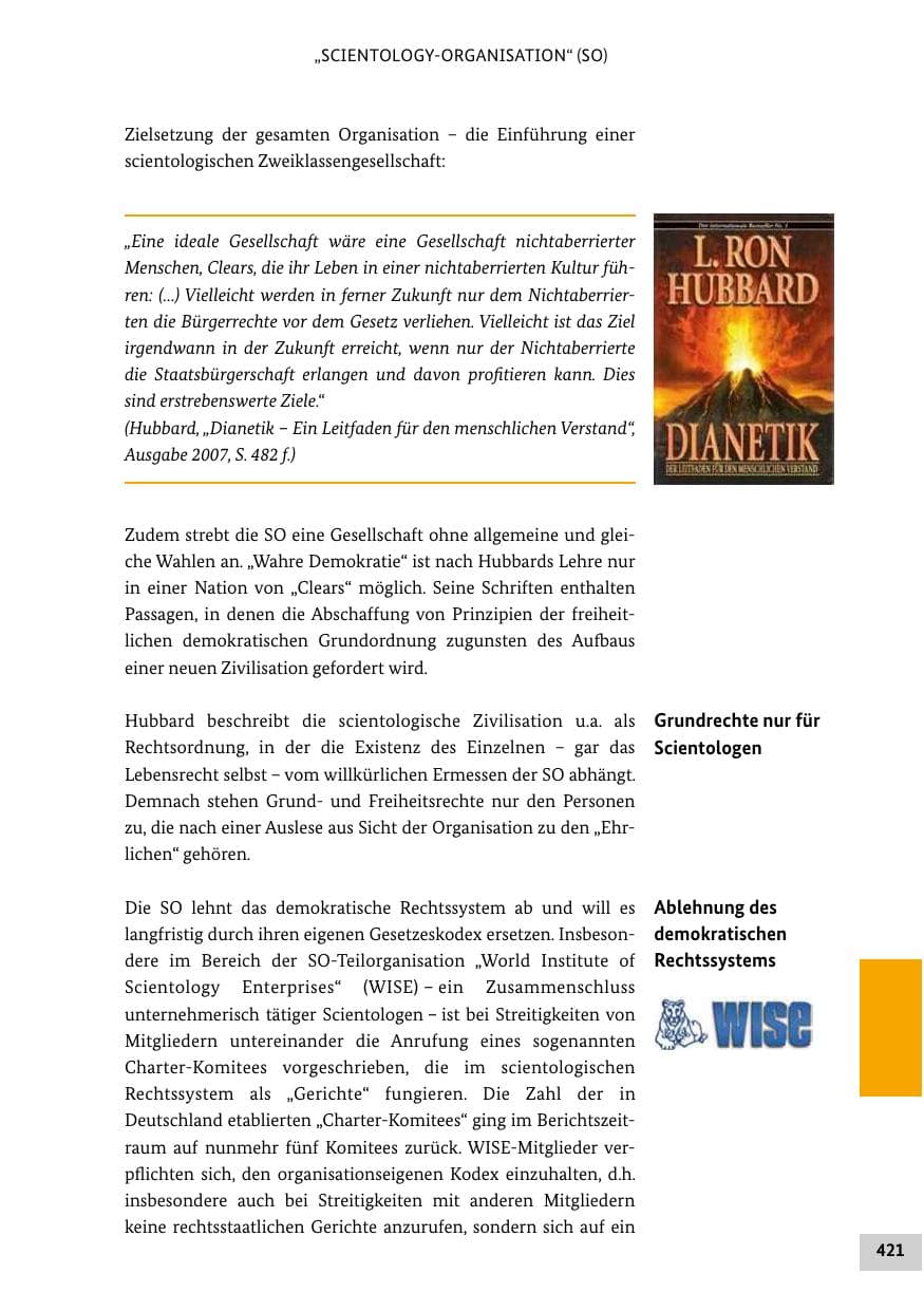 Seite 420 des Verfassungsschutzbericht 2012 Bund