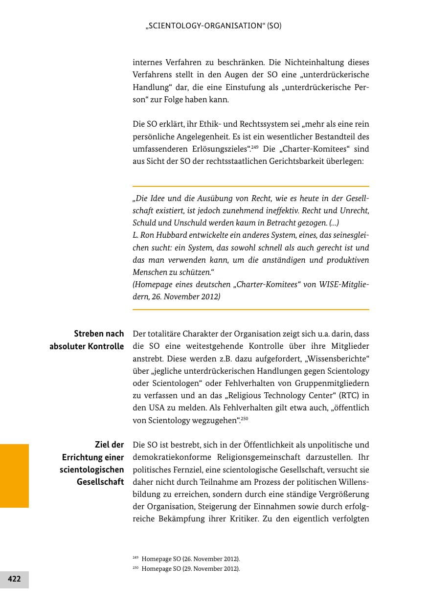 Seite 421 des Verfassungsschutzbericht 2012 Bund
