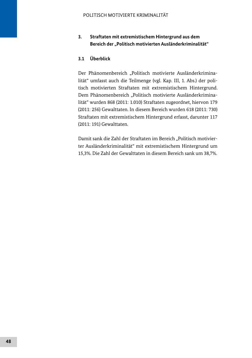 Seite 47 des Verfassungsschutzbericht 2012 Bund