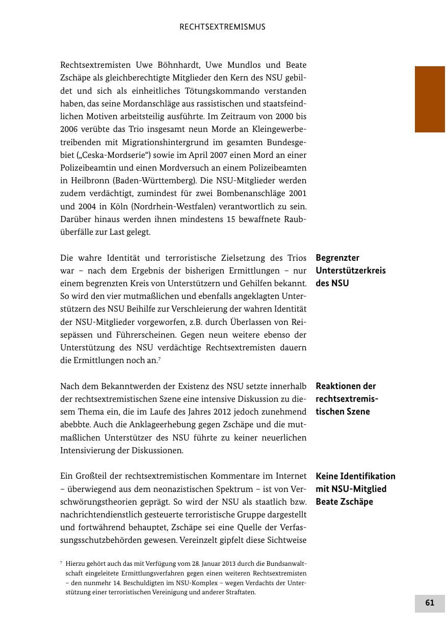Seite 60 des Verfassungsschutzbericht 2012 Bund