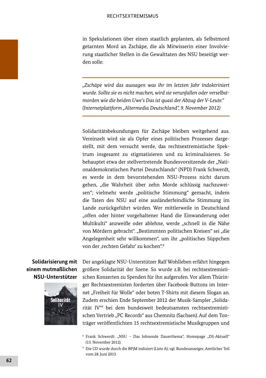 Seite 61 des Verfassungsschutzbericht 2012 Bund