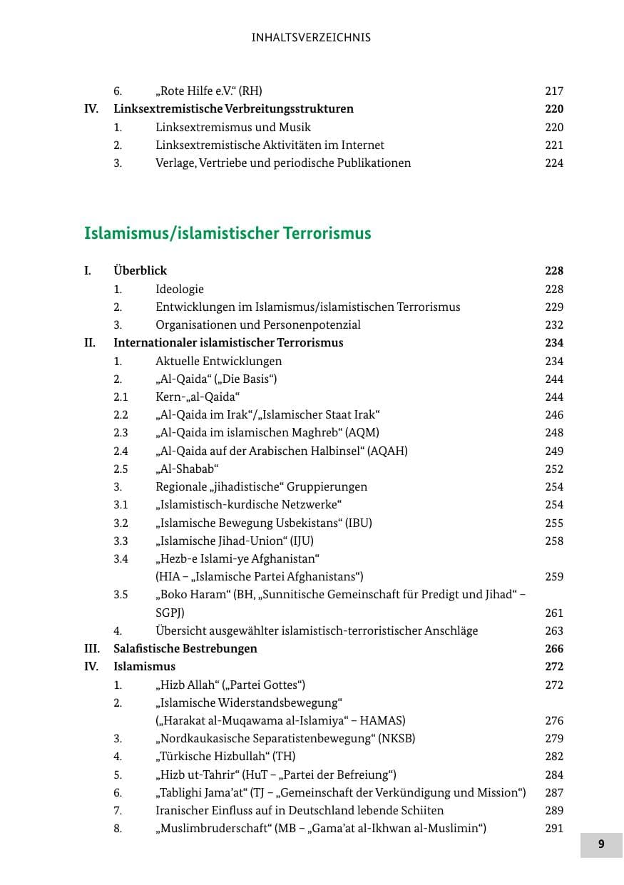 Seite 8 des Verfassungsschutzbericht 2012 Bund
