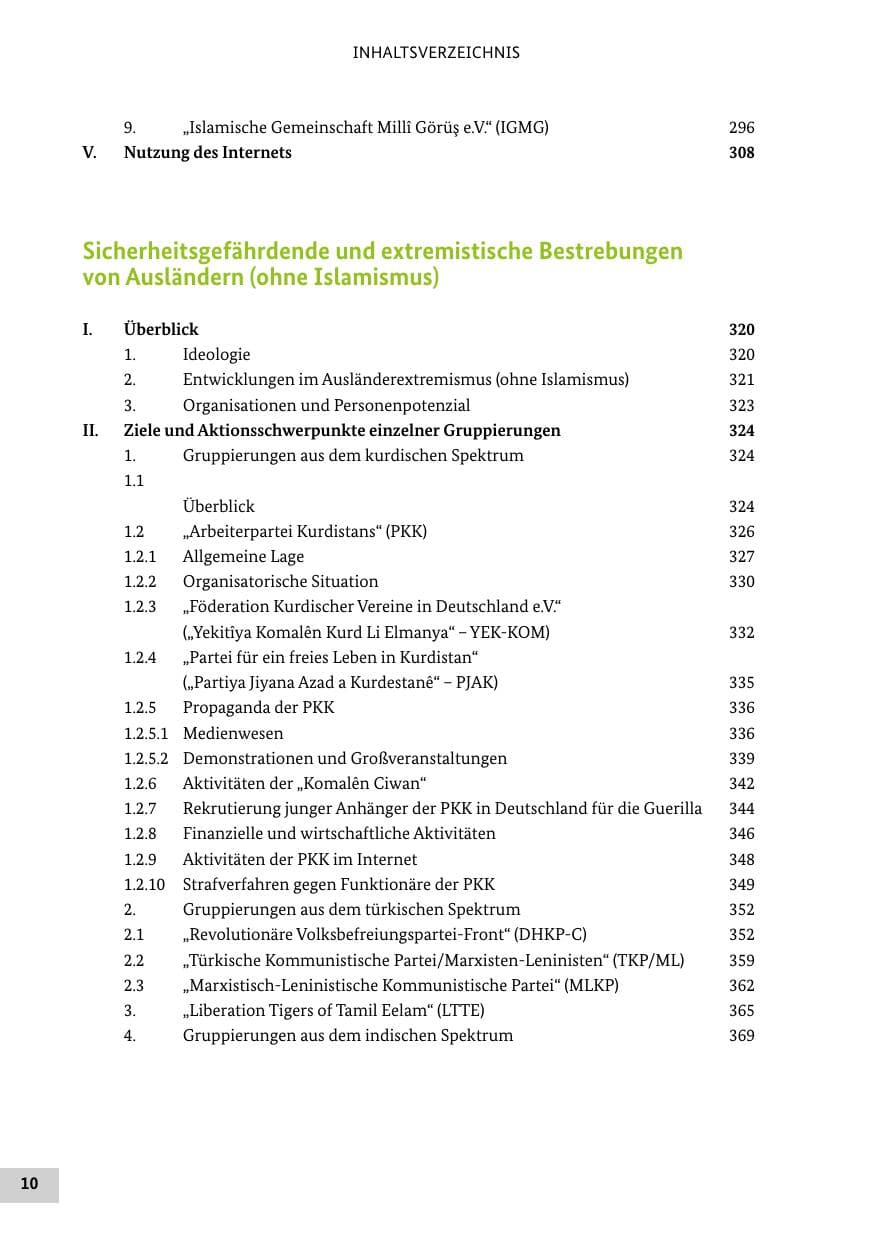 Seite 9 des Verfassungsschutzbericht 2012 Bund