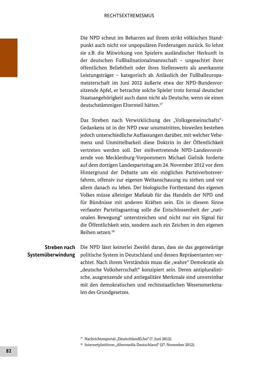 Seite 81 des Verfassungsschutzbericht 2012 Bund
