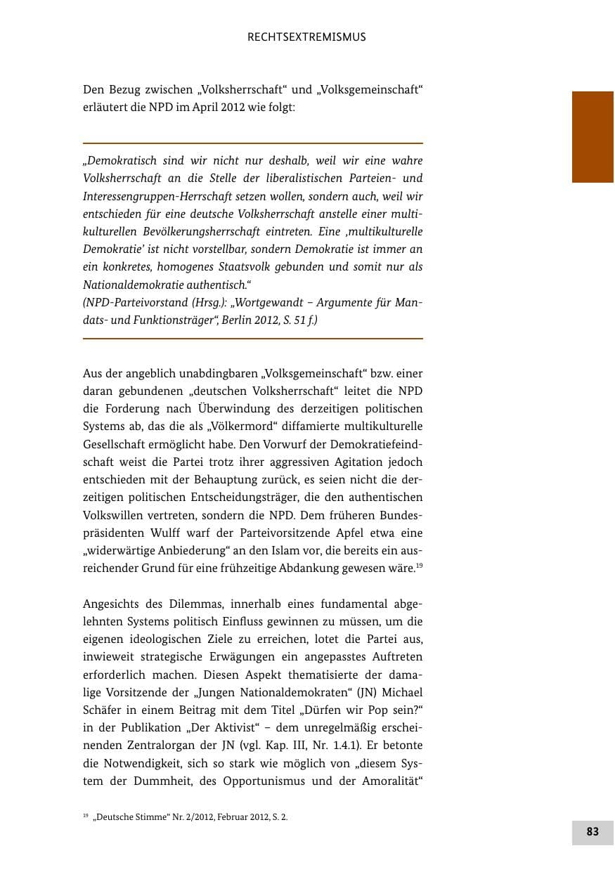 Seite 82 des Verfassungsschutzbericht 2012 Bund