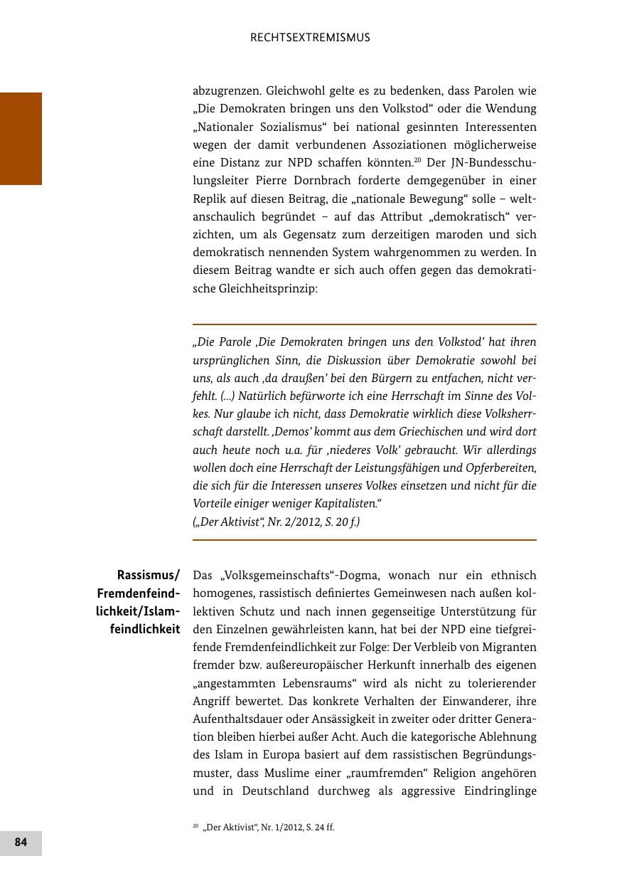 Seite 83 des Verfassungsschutzbericht 2012 Bund