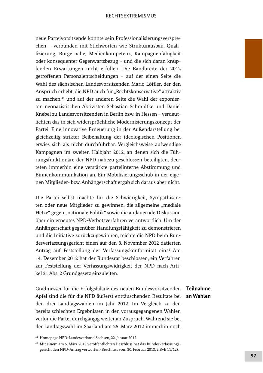 Seite 96 des Verfassungsschutzbericht 2012 Bund