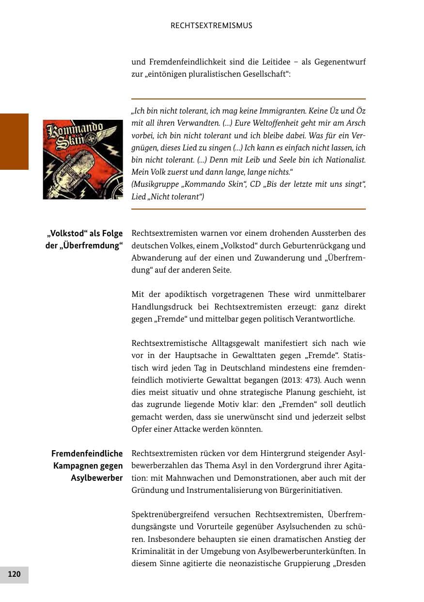 Seite 119 des Verfassungsschutzbericht 2013 Bund