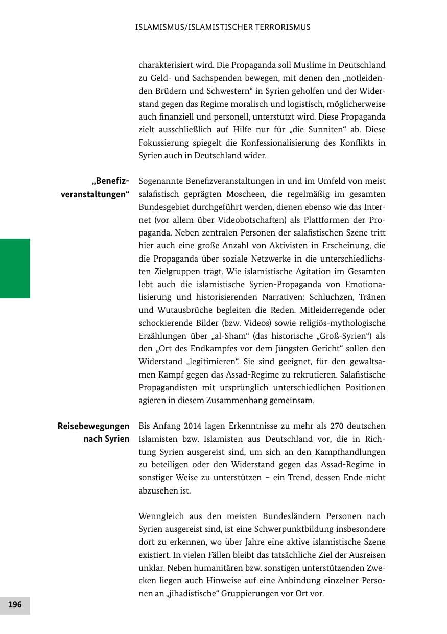 Seite 195 des Verfassungsschutzbericht 2013 Bund