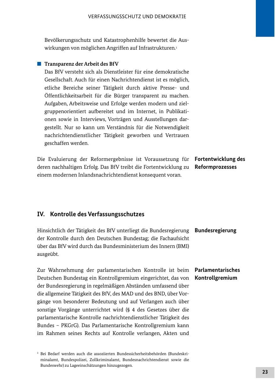 Seite 22 des Verfassungsschutzbericht 2013 Bund